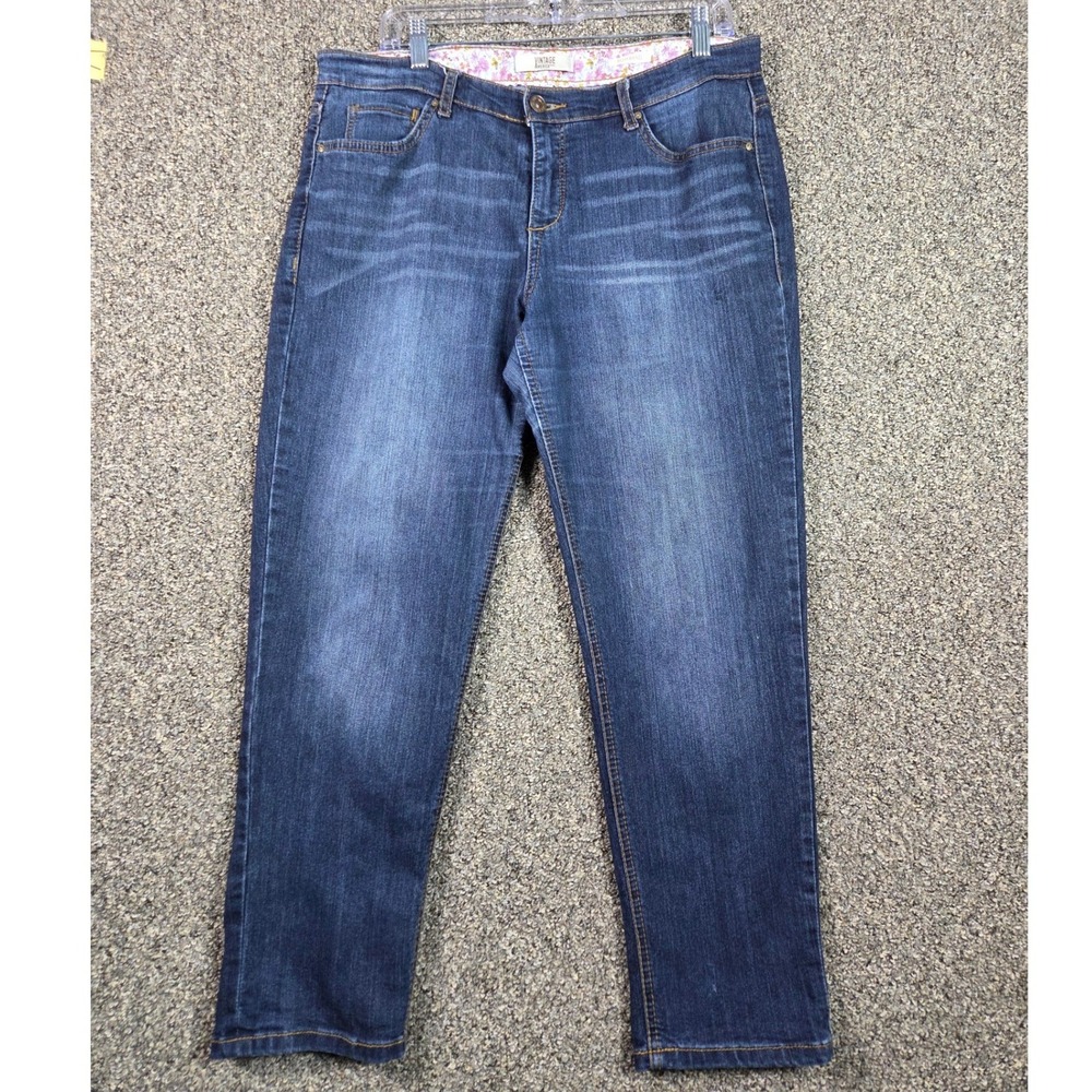 Vintage America Blues Jeans Women Size 8/29 Blue Straight Leg Stretch Denim